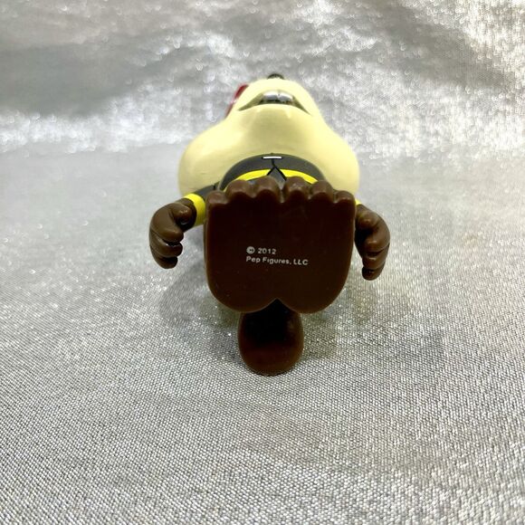 BUCCEES Beaver Fireman 2012 Pep Figures, LLC 3” Hard Plastic - Picture 3 of 4